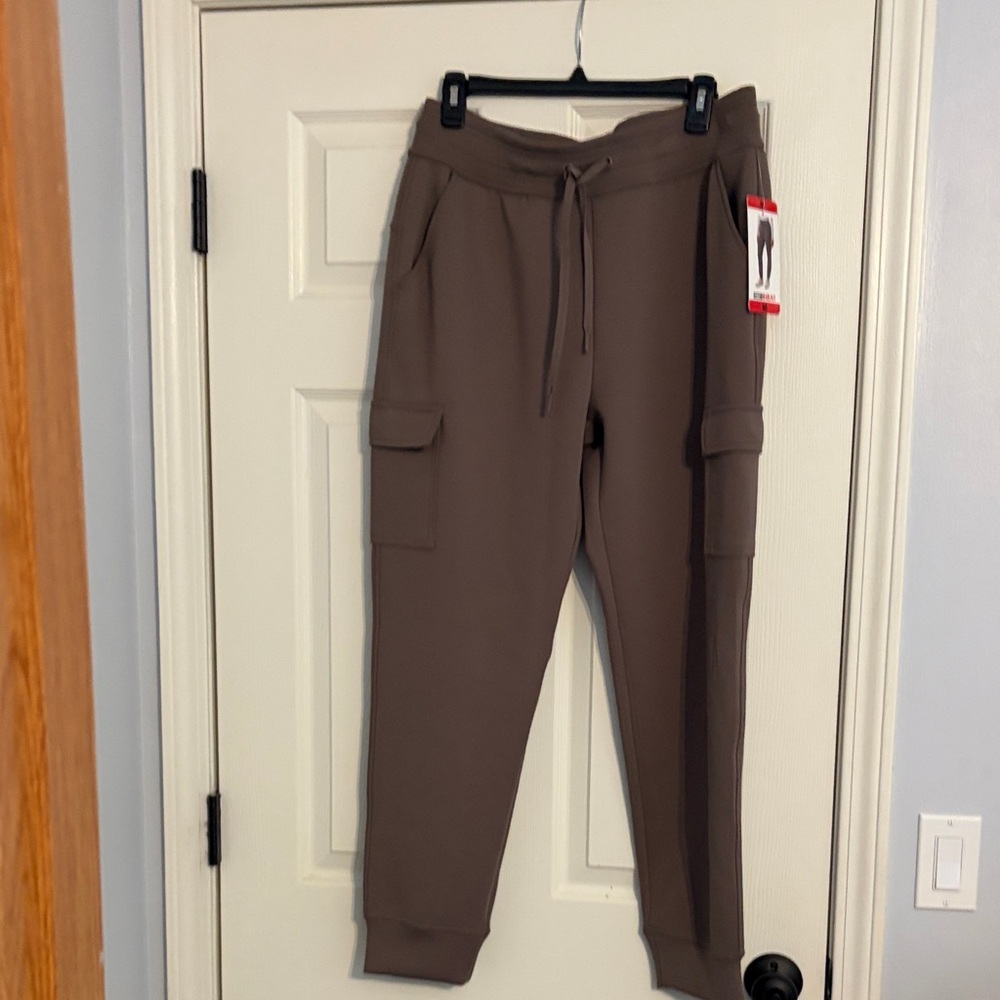 Women's Brown Cargo Jogger Pants - Unbranded